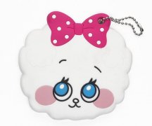 卡通便攜鏡子PVC套，可愛小羊鏡子保護(hù)套_PVC套